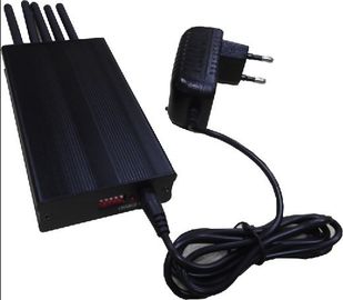 Black GPS Cell Phone Signal Jammer For Schools , 5 W CDMA / GSM Blocker