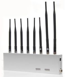 VHF / UHF GPS Sinyal Jammer 2G 3G Wifi 8 Antenli 34dBm